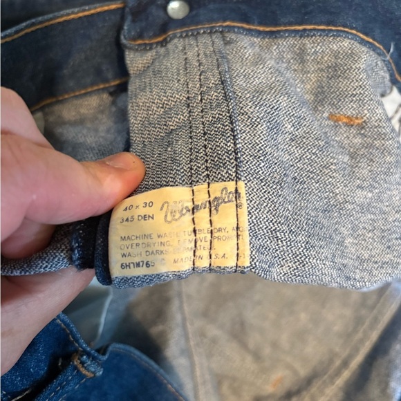 Vintage Wrangler Classic Blue Denim Jeans - Picture 6 of 8